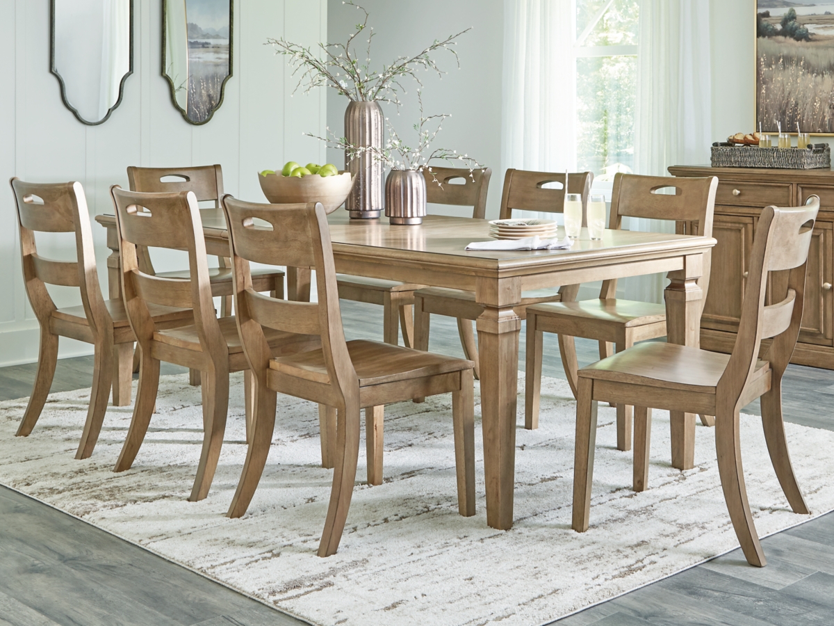 Ashley furniture dining table 8 chairs deals
