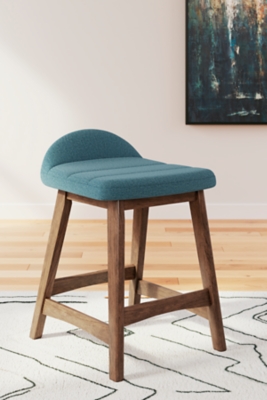 D615-324 Lyncott Counter Height Upholstered Bar Stool (Set  sku D615-324