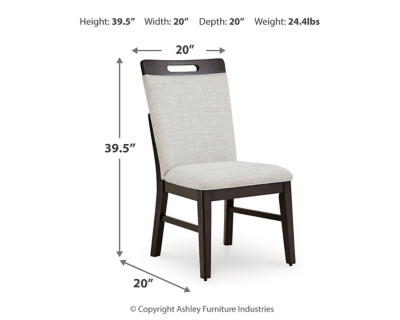 Neymorton Dining Chair Dimensions