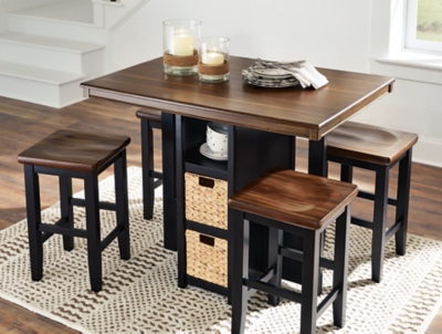 Dining set with online stools