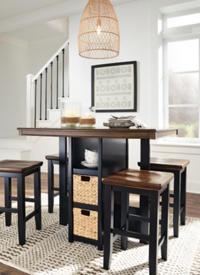 Small counter discount table with stools