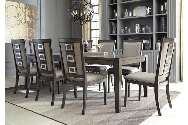 Chadoni Dining Table And 8 Chairs Set, Chadoni Dining Room Table Set