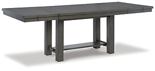 Myshanna Dining Extension Table, Gray, large