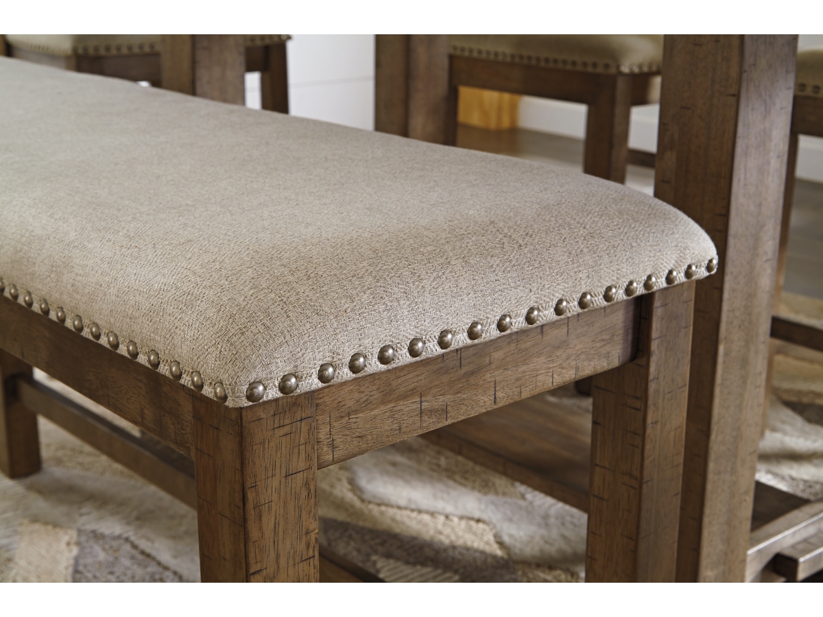 Moriville Counter Height Bench - Beige - (D631-09) Moriville Counter Height Bench - Beige - (D631-09)