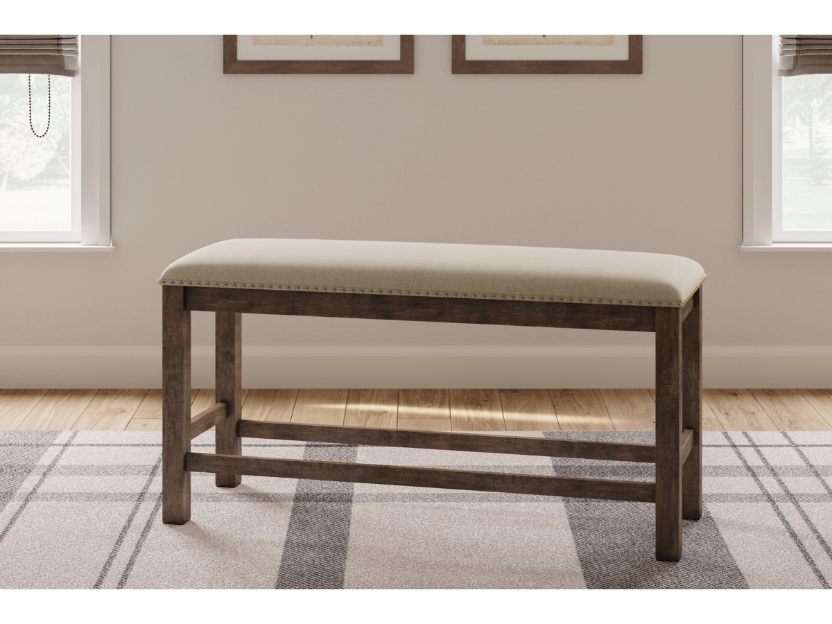 Moriville Counter Height Bench - Beige - (D631-09)