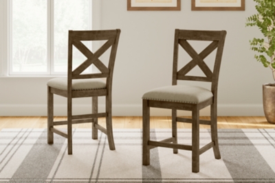 Ashley furniture bar stools deals with backs