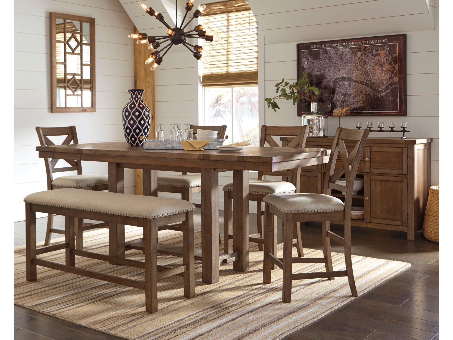 Image 1 of Moriville Counter Height Dining Table set 