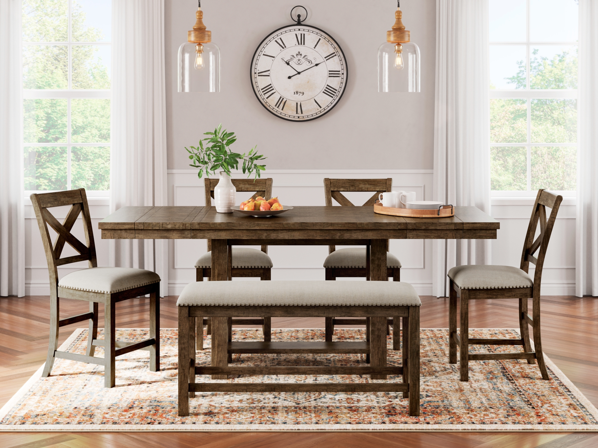 Moriville Counter Height Dining Table set 