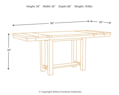 Moriville Counter Height Dining Table and 4 Barstools and Bench, , large