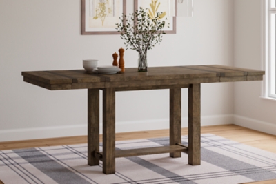 Moriville Counter Height Dining Extension Table, Grayish Brown, large