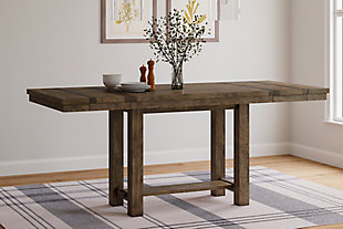 Moriville Counter Height Dining Extension Table, Grayish Brown, rollover
