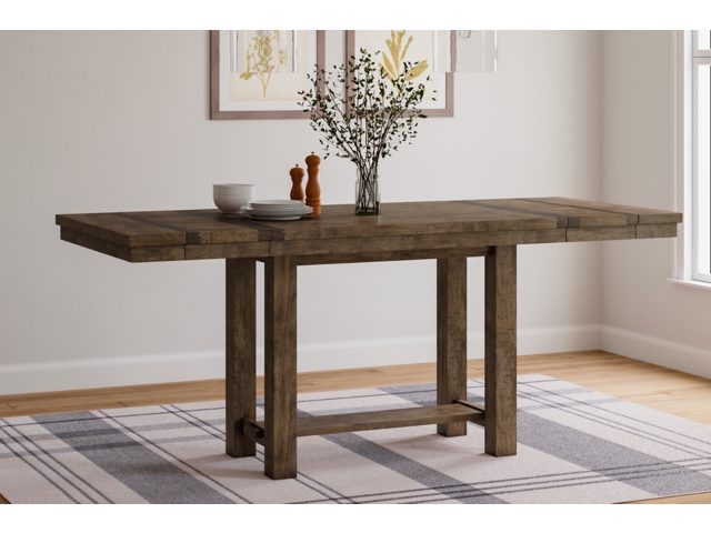 Ashley キッチンテーブル Valebeck Counter Height Dining Table with Footrests | Ashley