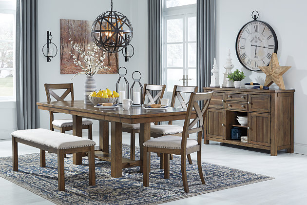 Moriville Dining Table And 4 Chairs, Ashley Furniture Signature Design Moriville Counter Height Dining Room Table