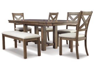 Moriville Extendable Dining Table and 4 Chairs and Bench &nbsp; &nbsp;