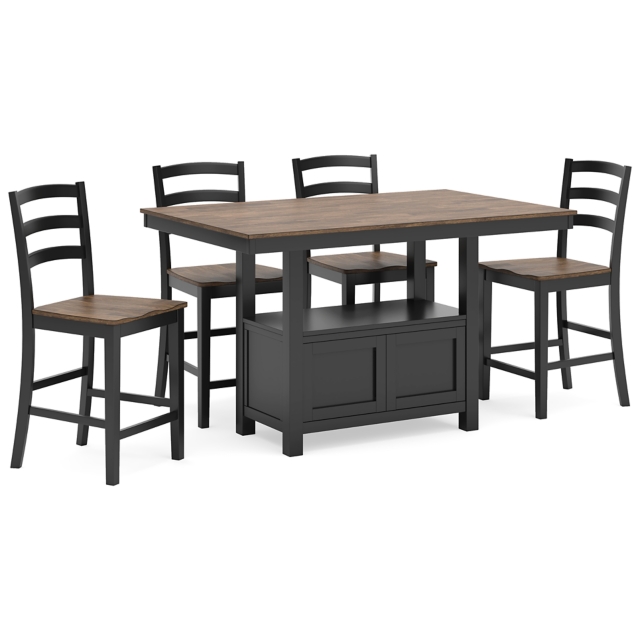 Wildenauer Counter Height Dining Table and 4 Barstools