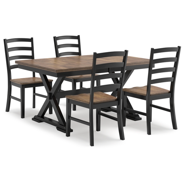 Wildenauer Dining Table and 4 Chairs