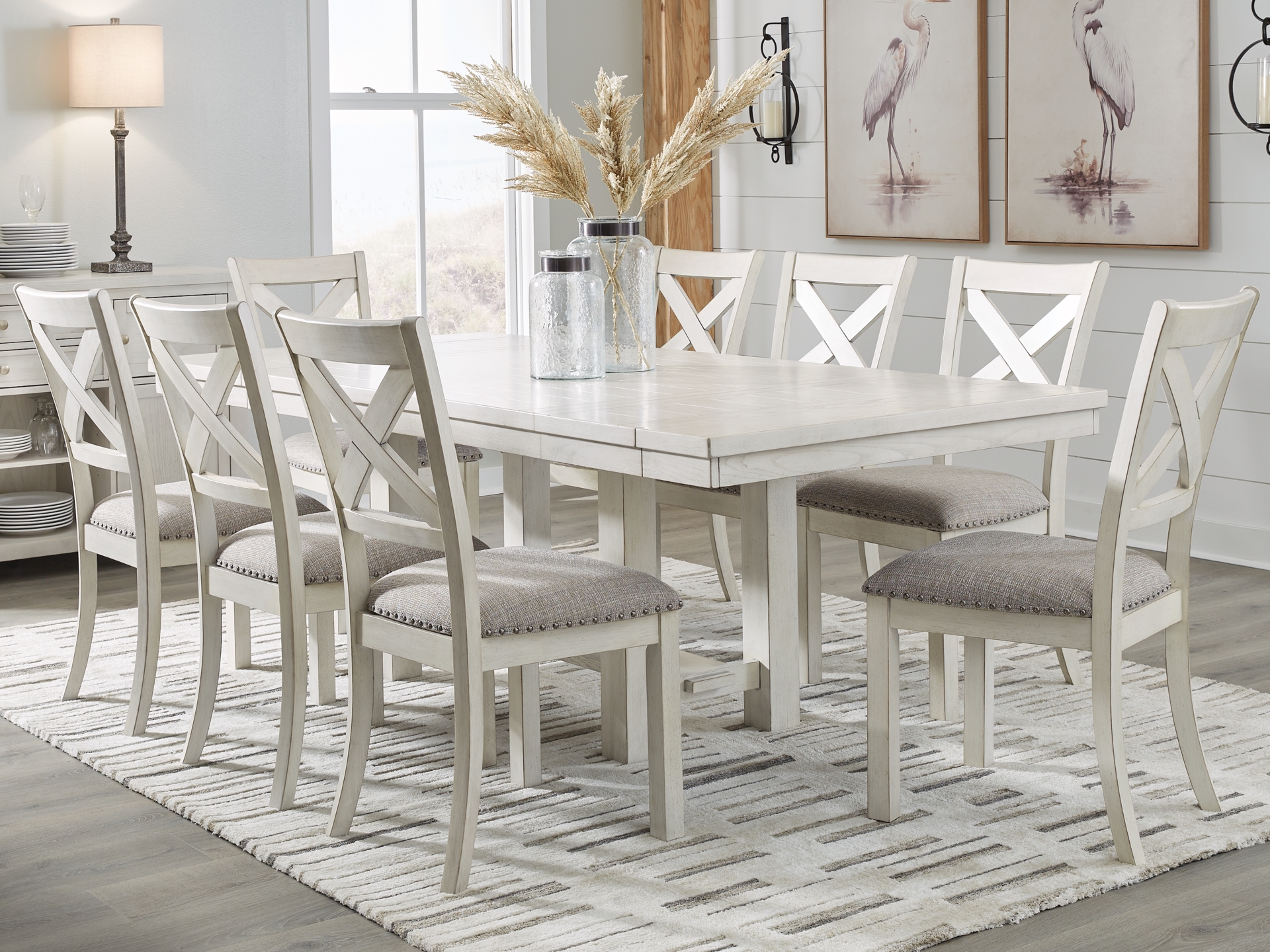 Image 3 of Robbinsdale Dining Table and 4 Chairs and Bench