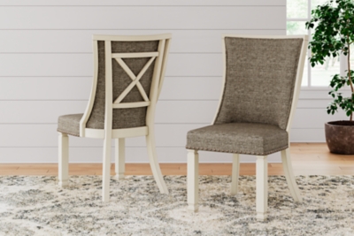 Bolanburg Dining Chair with Upholstered Back (Set of 2), Two-tone