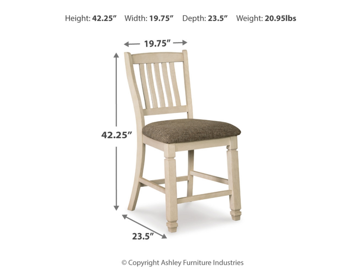 Bolanburg Counter Height Stool - Two-tone - (D647-124)