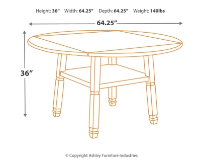 Ashley bolanburg round drop leaf counter table hot sale