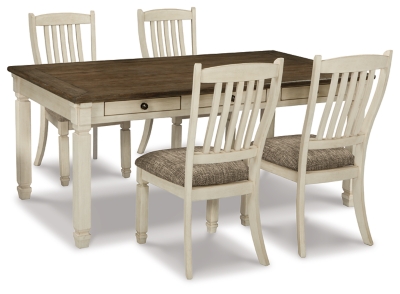 APG-D647-254 Bolanburg Dining Table and 4 Chairs, Two-tone sku APG-D647-254