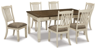 APG-D647-256 Bolanburg Dining Table and 6 Chairs, Two-tone sku APG-D647-256