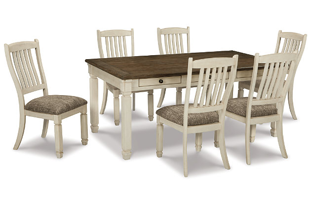 Bolanburg Dining Table And 6 Chairs Set, Beautiful Dining Table And Chairs