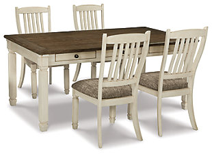 Bolanburg Dining Table and 4 Chairs, Two-tone, large