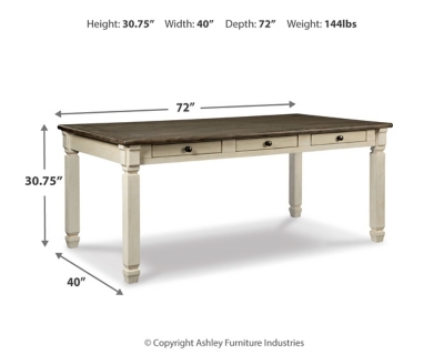 Bolanburg Dining Table and 4 Chairs, Two-tone, large