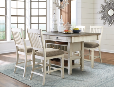 APG-D647-324 Bolanburg Counter Height Dining Table and 4 Barsto sku APG-D647-324