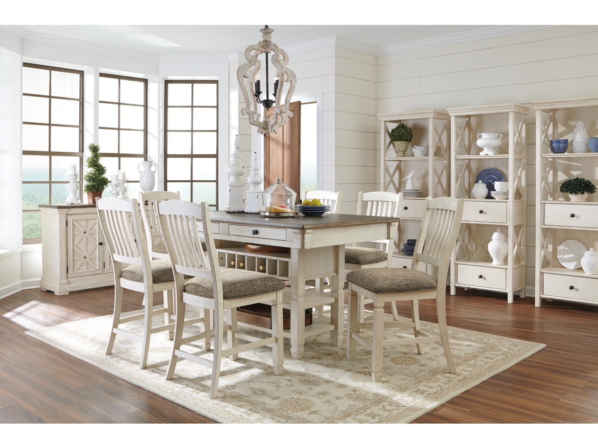 Bolanburg Counter Height Rake Back Upholstered Bar Stool