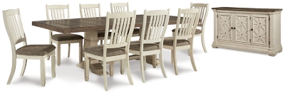 Bolanburg Dining Table and 8 Chairs with Storage | Ashley
