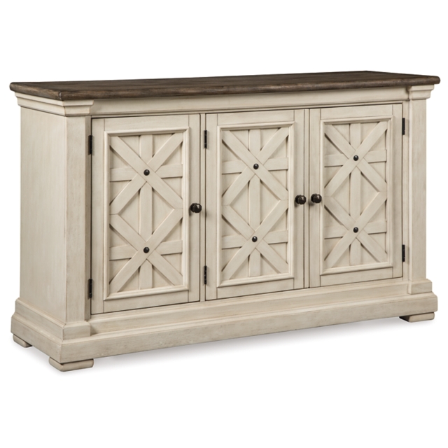 Bolanburg Dining Server with 3 Latticed Doors