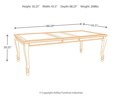 Coralayne Dining Extension Table, , large