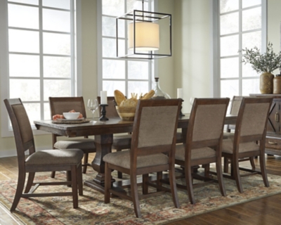 Windville Dining Table And 8 Chairs Set Ashley Furniture Homestore