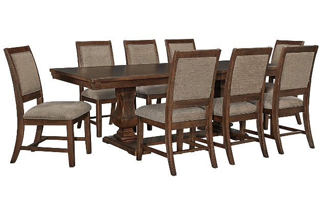 Windville Dining Table And 8 Chairs Set, Ashley Furniture Dining Room Sets 8 Chairs