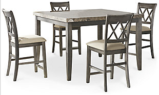 Curranberry Counter Height Dining Table and 4 Barstools, , large