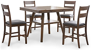 Clazidor Counter Height Dining Table and 4 Barstools, , large