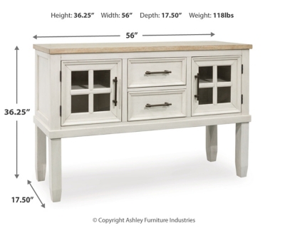 Shaybrock Dining Server Dimensions