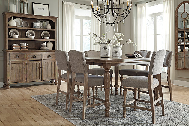 Tanshire Counter Height Dining Room, Ashley Tanshire Dining Table