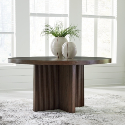 D689-50 Korestone Dining Table, Dark Brown, Wood sku D689-50