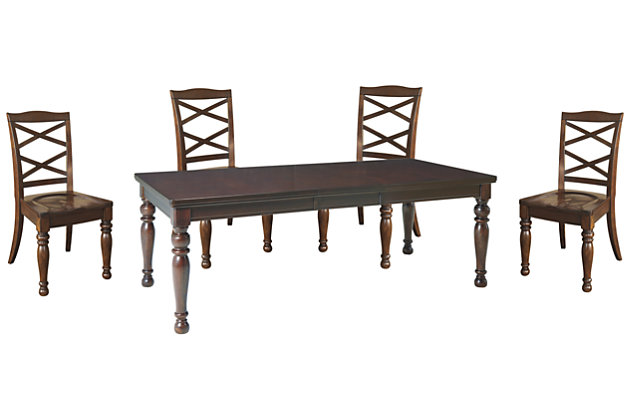 Porter Dining Table And 4 Chairs Set, Porter Dining Room Chairs