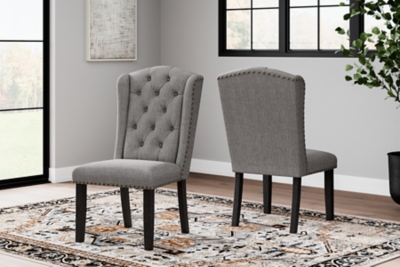 D702-02 Jeanette Upholstered Wingback Dining Chair (Set of sku D702-02