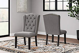 Jeanette Dining Chair, Gray, rollover