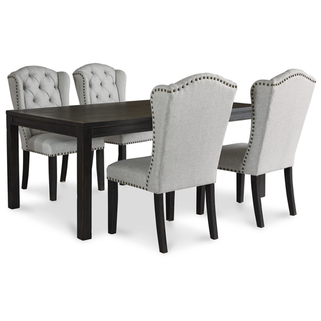 Jeanette Dining Table and 4 Chairs Set