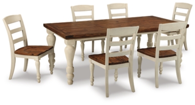 Marsilona Dining Table And 6 Chairs Set Ashley Furniture Homestore