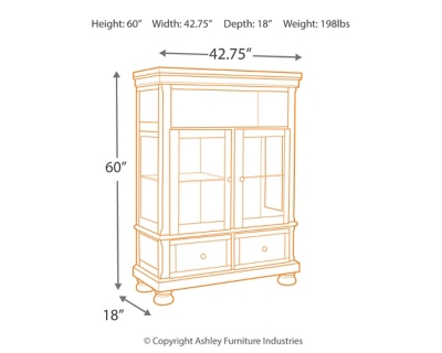 Flynnter Curio Ashley Furniture Homestore