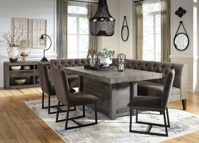 tripton corner dining room bench | ashley furniture homestore