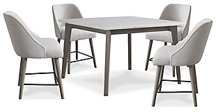 Ronstyne Counter Height Dining Table and 4 Barstools, , large