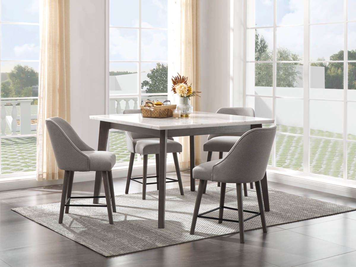 Ronstyne Counter Height Dining Table and 4 Barstools Ashley